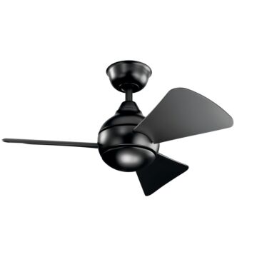 Sola 34"Ceiling Fan in Satin Black by Kichler