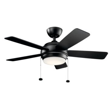 Starkk 42"Ceiling Fan in Satin Black by Kichler