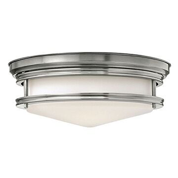 Hinkley Hadley 3-Light Flush Mount Ceiling Light In Antique Nickel