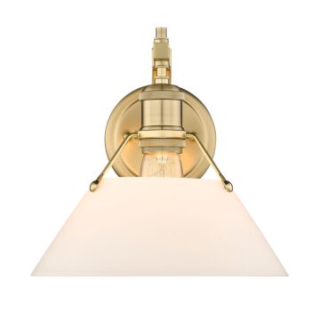 Orwell BCB One Light Wall Sconce in Brushed Champagne Bronze by Golden