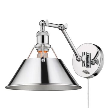 Orwell CH One Light Wall Sconce in Chrome by Golden