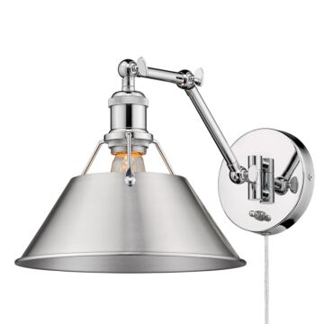 Orwell CH One Light Wall Sconce in Chrome by Golden