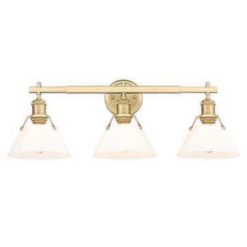 Orwell BCB Three Light Bath Vanity in Brushed Champagne Bronze by Golden