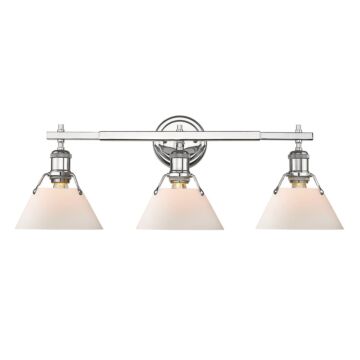 Orwell CH Three Light Bath Vanity in Chrome by Golden