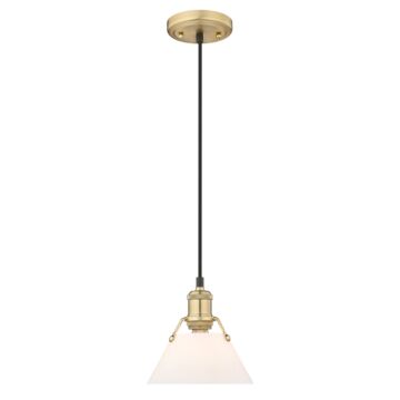 Orwell BCB One Light Mini Pendant in Brushed Champagne Bronze by Golden