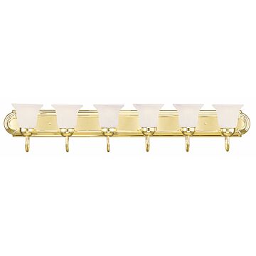 Rivera 6-Light Bathroom Vanity Light in Polished Brass