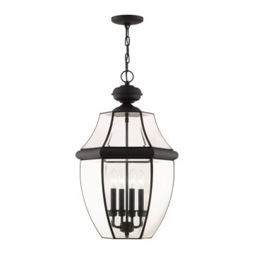 Monterey 4-Light Outdoor Pendant in Black