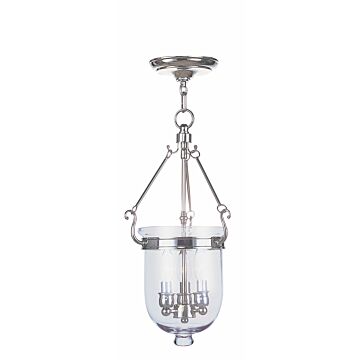 Jefferson 3-Light Pendant in Polished Nickel