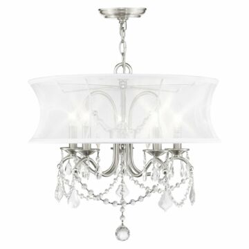 Newcastle 5-Light Chandelier in Brushed Nickel