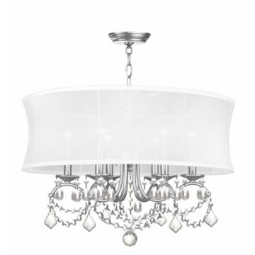 Newcastle 6-Light Chandelier in Brushed Nickel