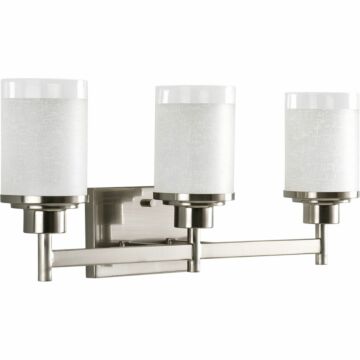Alexa 3-Light Bathroom Vanity Light in Brushed Nickel