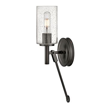 Hinkley Collier 1-Light Wall Sconce In Black Oxide