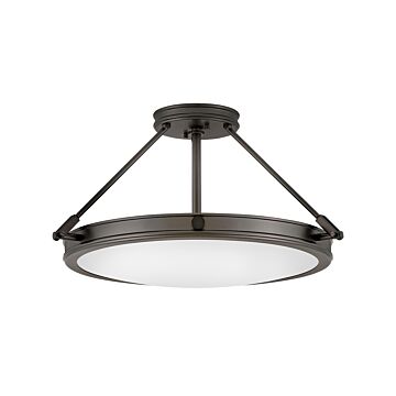 Hinkley Collier 4-Light Semi-Flush Ceiling Light In Black Oxide