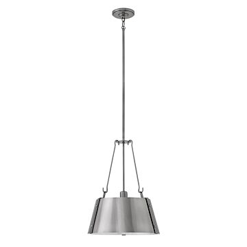 Hinkley Cartwright 1-Light Pendant In Polished Antique Nickel
