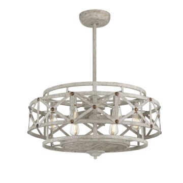 Colonade Six Light Fan D'lier in Provenceith Gold Accents by Savoy House