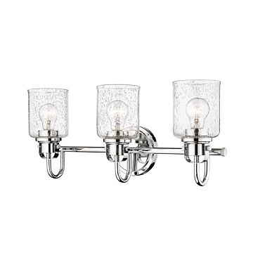 Z-Lite Kinsley 3-Light Bathroom Vanity Light In Chrome
