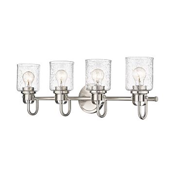 Z-Lite Kinsley 4-Light Bathroom Vanity Light In Brushed Nickel
