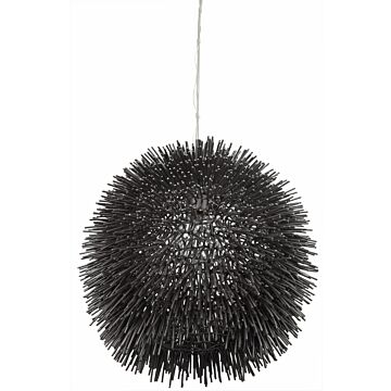 Urchin One Light Pendant in Black by Varaluz