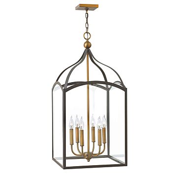 Hinkley Clarendon 6-Light Pendant In Bronze
