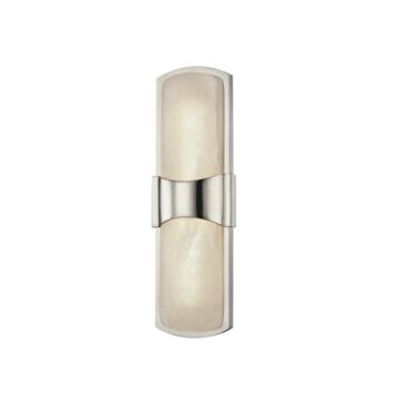 Valencia LED Wall Sconce in Polished Nickel by Hudson Valley