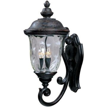 Carriage House DC Three Light Outdoor Wall Lantern in Oriental Bronze by Maxim