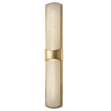 Valencia LED Wall Sconce in Aged Brass by Hudson Valley