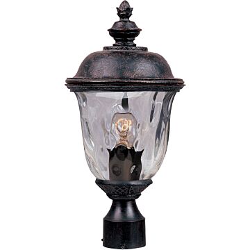 Carriage House DC One Light Outdoor Pole Post Lantern in Oriental Bronze by Maxim