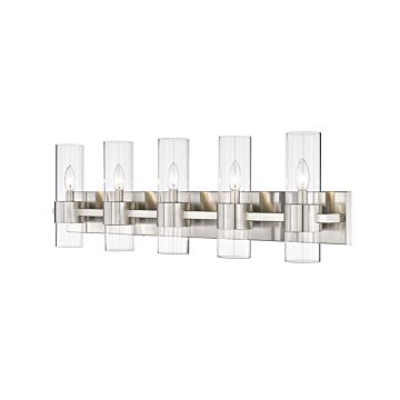 Z-Lite Lawson 5-Light Bathroom Vanity Light In Brushed Nickel