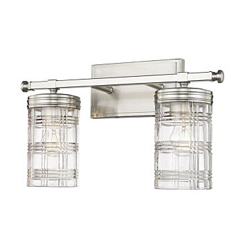 Z-Lite Archer 2-Light Bathroom Vanity Light In Brushed Nickel