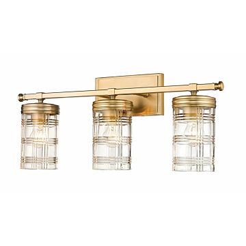 Z-Lite Archer 3-Light Bathroom Vanity Light In Heirloom Gold
