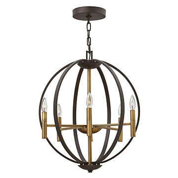 Hinkley Euclid 6-Light Pendant In Spanish Bronze