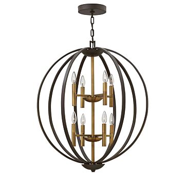 Hinkley Euclid 8-Light Pendant In Spanish Bronze