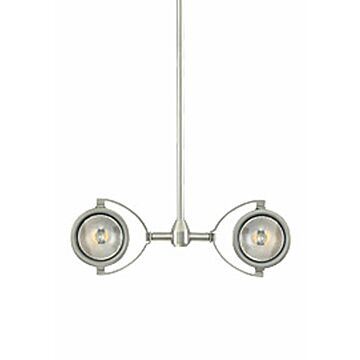 Elton Two Light Head in Satin Nickel by Visual Comfort Modern