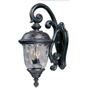 Carriage House DC Three Light Outdoor Wall Lantern in Oriental Bronze by Maxim