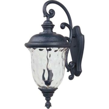 Carriage House DC Three Light Outdoor Wall Lantern in Oriental Bronze by Maxim