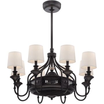 Savoy House Brisa 8 Light Fan D'Lier in English Bronze