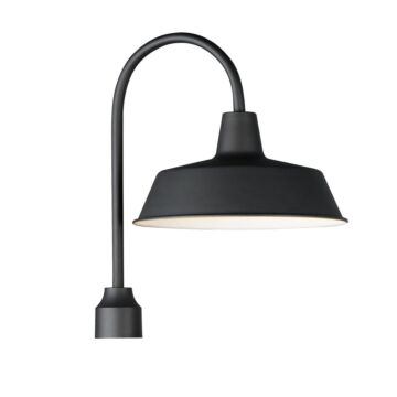 Pier M One Light Post Lantern in Black by Maxim