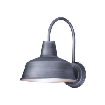 Pier M One Light Outdoor Wall Lantern in Weathered Zinc by Maxim