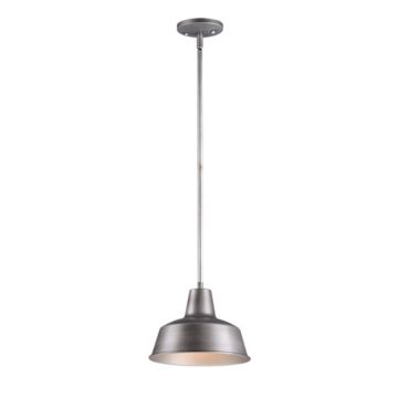 Pier M One Light Outdoor Pendant in Weathered Zinc by Maxim