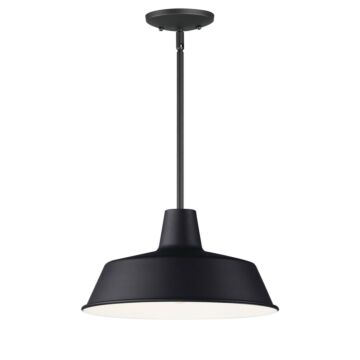Pier M One Light Pendant in Black by Maxim