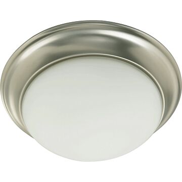 3507 Satin Opal Ceiling Mounts One Light Ceiling Mount in Satin Nickel by Quorum International