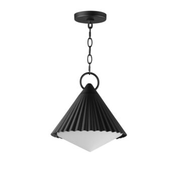 Odette One Light Pendant in Black by Maxim