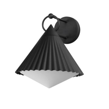Odette One Light Wall Sconce in Black by Maxim