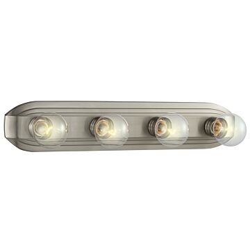 Value Bathroom Vanity Light 4-Light Bath Bar in Brushed Nickel
