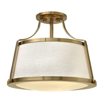 Hinkley Charlotte 1-Light Semi-Flush Ceiling Light In Brushed Caramel