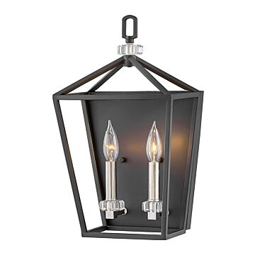 Hinkley Stinson 2-Light Wall Sconce In Black