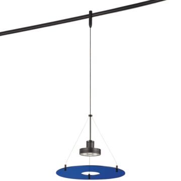 Gk Lightrail LED Pendant in Sable Bronze Patina by George Kovacs