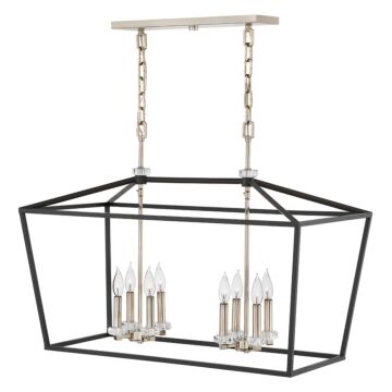 Hinkley Stinson 8-Light Linear Chandelier In Black