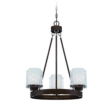 Craftmade Kenswick 3-Light Transitional Chandelier in Peruvian Bronze