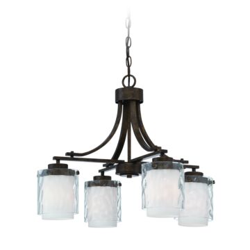 Craftmade Kenswick 4-Light Transitional Chandelier in Peruvian Bronze